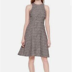 Banana Republic Tweed Style Sleevless Midi Dress. Size 10 P. Fit And Flare.